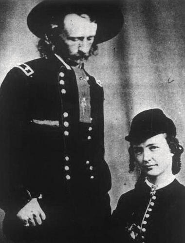 Libbie and George Armstrong Custer